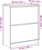 Schoenenkast 80x34x96,5 cm bewerkt hout wit