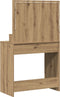 vidaXL - Kaptafel - met - LED-verlichting - in - Artisan - Eiken - 79x41x135 - cm