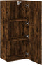 vidaXL - Tv-wandmeubel - 40,5x30x102 - cm - bewerkt - hout - gerookt - eikenkleurig