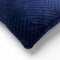 Dutch Decor ZICO - Kussenhoes zigzag 45x45 cm Insignia Blue - donkerblauw - superzacht - met rits
