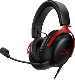 HyperX Cloud III Gaming Headset - PC, PS5, Xbox Series X|S - Zwart/Rood