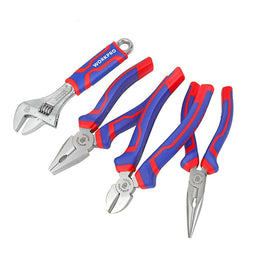 Workpro Tangenset - Gesmeden staal - 5 onderdelen - Blauw/Rood