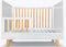 Hypnia - Baby Bed - Cocoon Babybed - Peuterbed - Babybed 60 x 120 - Zonder Opberglade - Met Spijlen en Bedhek - Lattenbodem - Bedbodem - Wit Hout - Eenvoudige Montage - Goed Verstevigd - Tijdloze Bedbodem - Geschikt Voor Ieder Matras