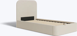 Hypnia - Boxspring - Boxspring 90 x 200 - Bed met opbergruimte - Nova - Hoofdeind met Afgeronde Hoeken - Praktische Lus voor Opbergruimte