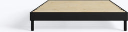 Hypnia - Essential Bedbodem - Bedframe 140 x 190 - Lattenbodem - Antraciet Hout - Eenvoudige Montage - Goed Verstevigd - Tijdloze Bedbodem - Geschikt Voor Ieder Matras