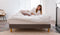 Hypnia - Essential Gestoffeerde Bedbodem - Bedframe 140 x 200 - Lattenbodem - Beige - Eenvoudige Montage - Verstevigde bedbodem - Tijdloze Bedbodem - Geschikt Voor Ieder Matras