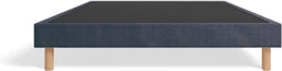 Hypnia - Essential Gestoffeerde Bedbodem - Bedframe 80 x 200 - Lattenbodem - Blauw - Eenvoudige Montage - Inclusief Verstevigingspoten - Tijdloze Bedbodem - Geschikt Voor Ieder Matras