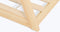 Hypnia - Kinderbed Tipi Bed - Peuterbed - Kinderbedden 90 x 190 - Lattenbodem - Bedbodem - Wit Hout - Eenvoudige Montage - Goed Verstevigd - Tijdloze Bedbodem - Geschikt Voor Ieder Matras