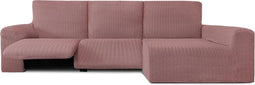 Hoes voor chaise longue met lange armleuning rechts Eysa JAZ Roze 180 x 120 x 360 cm