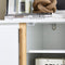 SoBuy FSR189-WN - Schoenenkast - 3 Kleppen en Deur - Wit