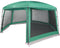 vidaXL - Zwembadtent - uitneembare - buiten- - gaaswanden - 670x590 - cm - zeegroen
