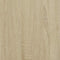vidaXL - Nachtkastje - 40x34,5x60 - cm - bewerkt - hout - en - metaal - sonoma - eiken