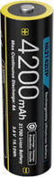 Nitecore NL2142LTP - Oplaadbare 21700 Li-Ion batterij 4200mAh - Bestand tegen -40°C - Zwart