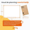 Goliving Whiteboard - Magnetisch bord - 60 x 90 cm - Droog uitwisbaar - Krasvast emaille - Wit