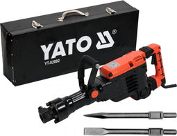YATO Breekhamer/ Sloophamer | 1600W | 230V | 70J | HEX | Oliegekoeld | Incl. koffer en 2 beitels