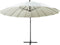 vidaXL - Zweefparasol - met - aluminium - paal - 3 - m - wit