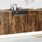 vidaXL - Vaatwaspaneel - Porto - 60x1,5x67 - cm - bewerkt - hout - gerookt - eiken