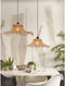 GOOD&MOJO Hanglamp Ibiza - Bamboe/Zwart - 65x65x20cm - - Hanglampen Eetkamer, Slaapkamer, Woonkamer