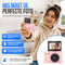 Strex Digitale Camera 5K 75MP - Fototoestel - Compactcamera met Wifi - Vlog Camera - Fotocamera voor Kinderen - 18x Zoom - Draaibaar Scherm - Roze