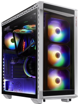XPG Battlecruiser - Micro ATX/ Mini ITX/ ATX Midtower Behuizing - ARGB - Wit