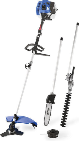 Hyundai 4-in-1 tuinmachine set 31cc - 4-takt benzinemotor - Draaibaar handvat