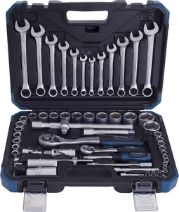 Hyundai 61-delige set doppen 1/2'' / 1/4'' ' CrV - dopsleutels / doppenset in stijlvolle opbergkoffer