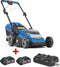 Hyundai Accu grasmaaier 38 cm 40V Kit (inclusief 2x 18V 2Ah accu's + lader) - Geschikt voor 250 M2