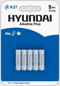 Hyundai Batteries - Alkaline Plus A27 batterijen - 5 stuks