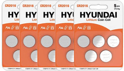 Hyundai Batteries - Lithium CR2016 Knoopcel batterijen - 25 stuks