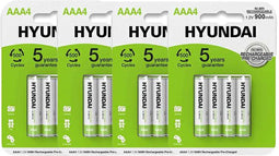 Hyundai Batteries - Oplaadbare AAA batterijen - 900mAh - 16 stuks