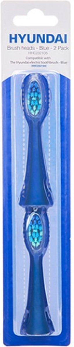 Hyundai Electronics - Elektrische Tandenborstel - Opzetborstel - blauw - 2 stuks