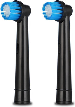 Hyundai Electronics - Elektrische Tandenborstel - Roterende opzetborstel - zwart - 2 stuks