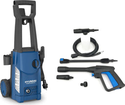 HYUNDAI hogedrukreiniger 1600W - krachtige 135 bar - 330 L/uur - start-stopsysteem - Incl. vele accessoires zoals 5m slang, spuitstukken en zeepdispenser