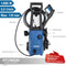 HYUNDAI hogedrukreiniger 1600W - krachtige 135 bar - 330 L/uur - start-stopsysteem - Incl. vele accessoires zoals 5m slang, spuitstukken en zeepdispenser