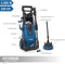 HYUNDAI hogedrukreiniger Deluxe set 2200 W - 180 bar - 330 L/uur - automatische start-stopsysteem - zeer krachtig - Inc. terrasborstel en diverse accessoires