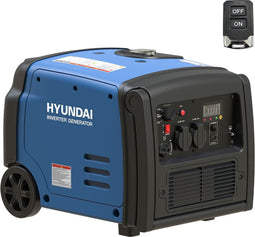 HYUNDAI inverter generator 3200W - Benzinemotor - Schoon, fluisterstil en betrouwbaar - Geschikt voor gevoelige elektronische apparatuur - makkelijk verrijdbaar