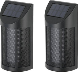 Hyundai Lighting - Luxe solar bollard wandlamp - 2 stuks