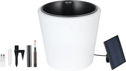 Hyundai Lighting - Solar LED Plantenpot voor buiten - Rond