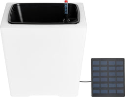 Hyundai Lighting - Solar LED Plantenpot voor buiten - vierkant