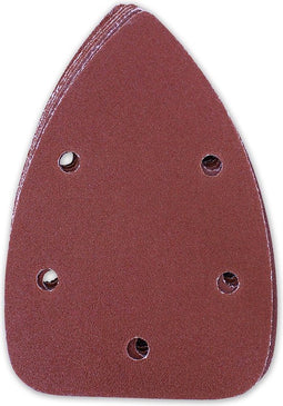 Hyundai schuurpapier delta - K180 - 10 vellen - schuuroppervlak van 140 x 140 x 80 - geschikt voor de Hyundai handpalmschuurmachine 56651