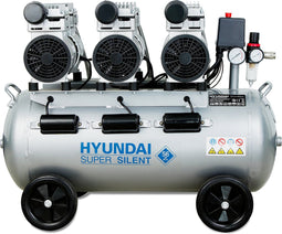 HYUNDAI stille 59dB compressor 70 liter - 8 BAR olievrij Low Noise - 'Super Silent'