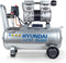 HYUNDAI Stille Compressor - Royale 30 liter tank - 8 bar - fluisterstil - makkelijk verrijdbaar - onderhoudsvriendelijk en olievrij