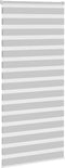 vidaXL - Zebra - rolgordijn - 100x230 - cm - stofbreedte - 95,9 - cm - lichtgrijs