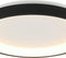 Steinhauer plafonniere Ringlede - zwart - kunststof - 38 cm - ingebouwde LED-module - 3691ZW