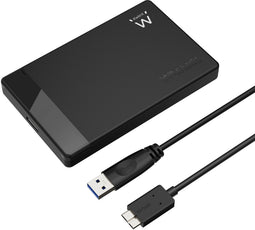 Ewent USB 3.2 Gen1 - Externe behuizing 2.5 inch SATA - Plug and play - Zwart