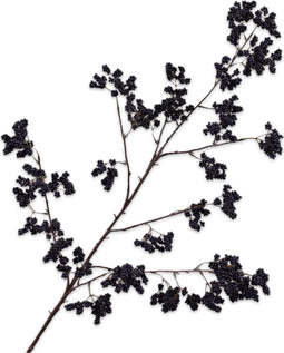 Silk-ka Kunstbloem-Zijde Bessentak Blauw 110 cm