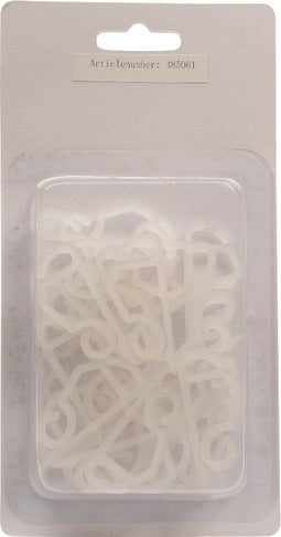 Lumineo - Haak plc l0,5b5,5h2,2 cm wit 24st