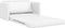 vidaXL - Vloersofa - Bed - 2-in-1 - Wit - 124x71x78 - cm - Kunstleer
