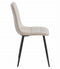Eetkamerstoel KARA - 4 stuks - beige - fluwelen zitvlak