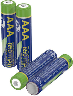 Gembird EG-BA-AAA8R4-01 - Batterijen - 850mAh NiMH - (4 stuks)